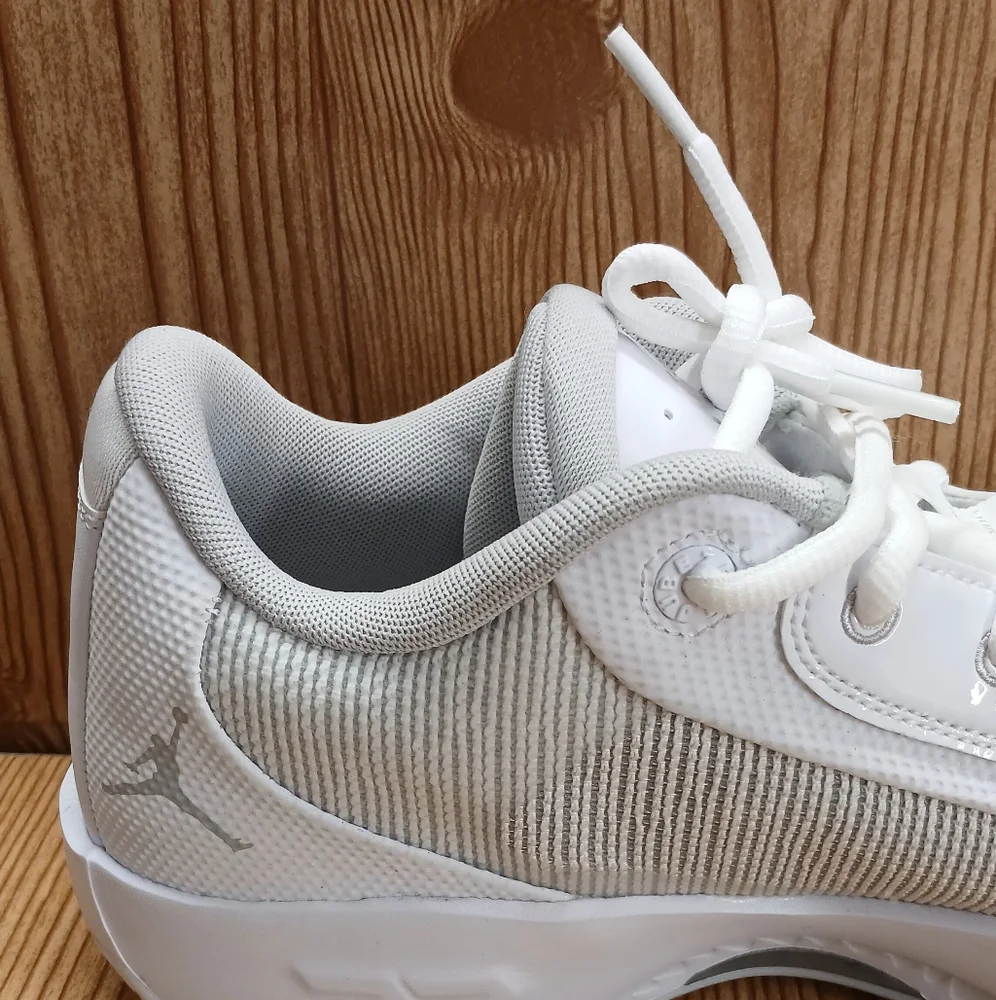 Nike Air Jordan Zoom White and Gray Athletic Sneakers - Picture 5 of 14